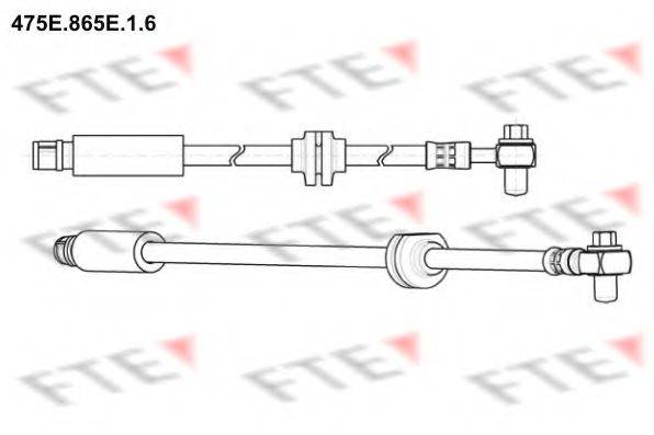 FTE 475E865E16 Гальмівний шланг