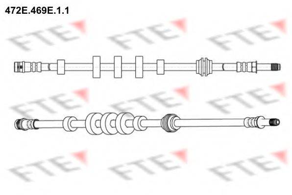 FTE 472E469E11 Гальмівний шланг