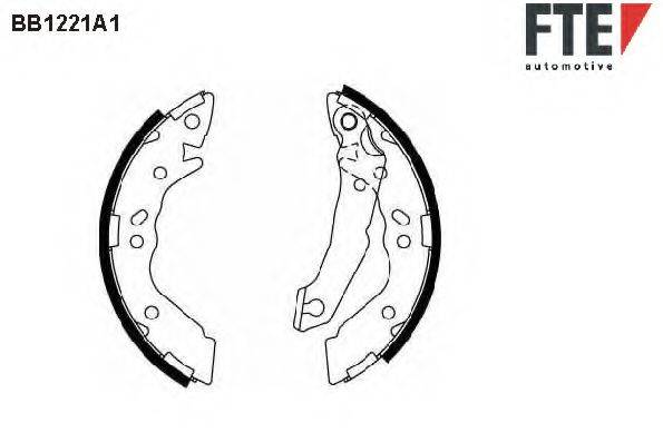 FTE BB1221A1 Комплект гальмівних колодок