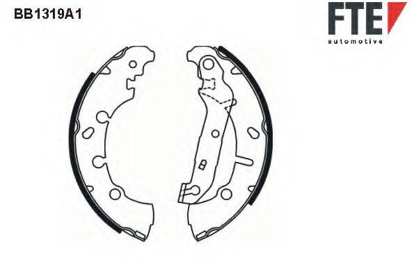 FTE BB1319A1 Комплект гальмівних колодок