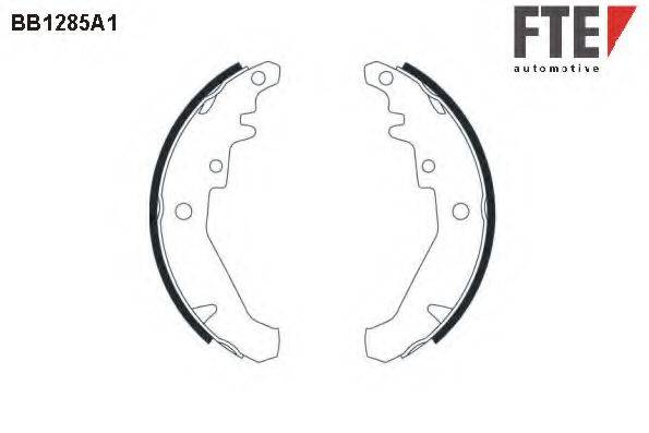 FTE BB1285A1 Комплект гальмівних колодок