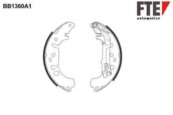 FTE BB1360A1 Комплект гальмівних колодок