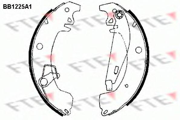 FTE BB1225A1 Комплект гальмівних колодок