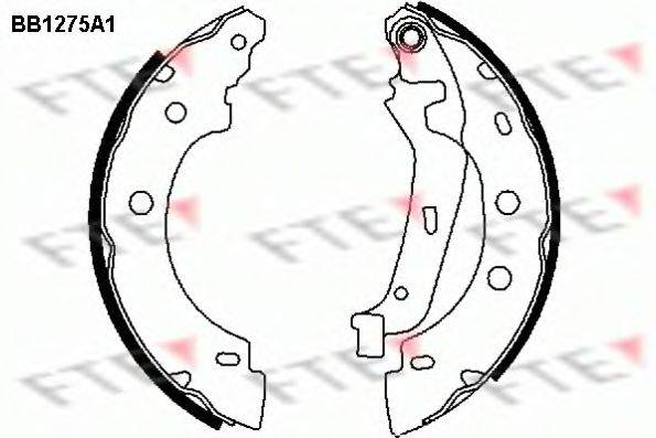 FTE BB1275A1 Комплект гальмівних колодок