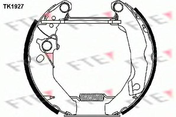 FTE TK1927 Комплект гальмівних колодок