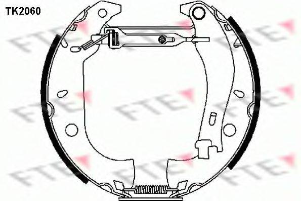 FTE TK2060 Комплект гальмівних колодок