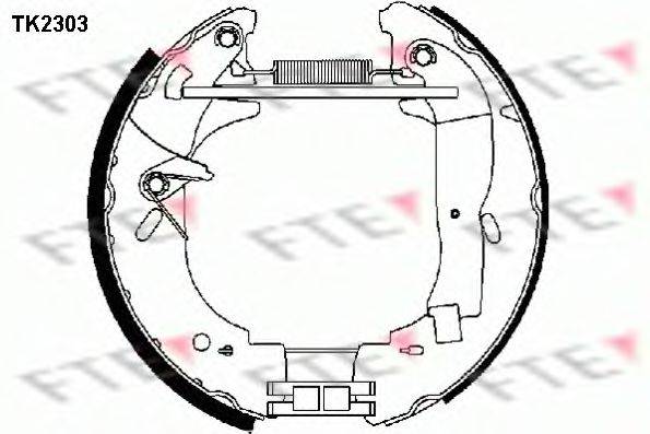 FTE TK2303 Комплект гальмівних колодок