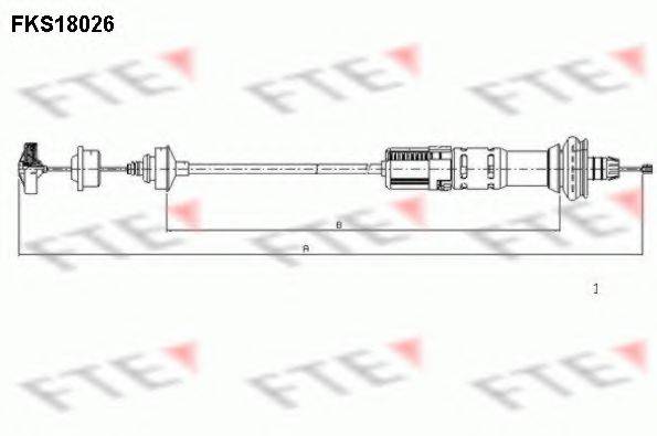 FTE FKS18026 Трос, управління зчепленням