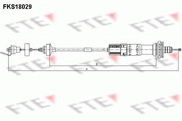 FTE FKS18029 Трос, управління зчепленням