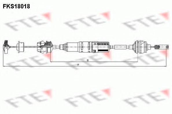 FTE FKS18018 Трос, управління зчепленням