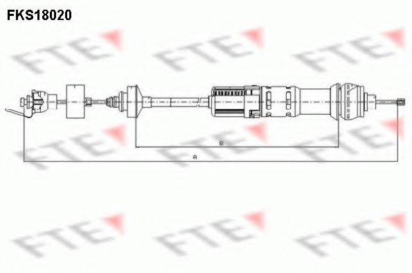 FTE FKS18020 Трос, управління зчепленням