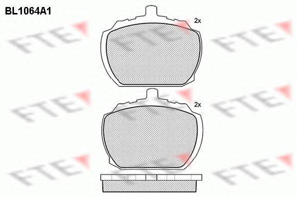 FTE BL1064A1 Комплект гальмівних колодок, дискове гальмо