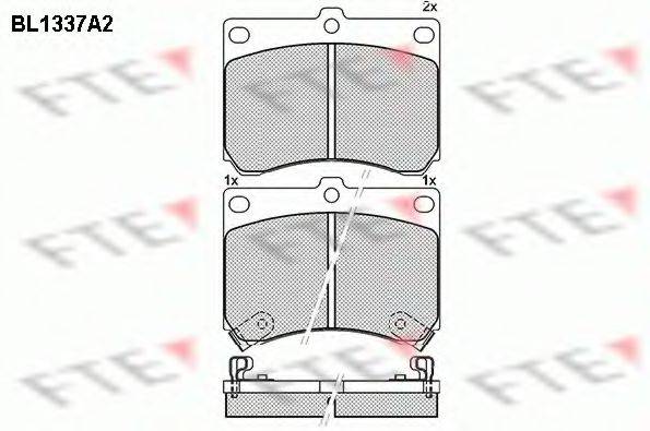 FTE BL1337A2 Комплект гальмівних колодок, дискове гальмо