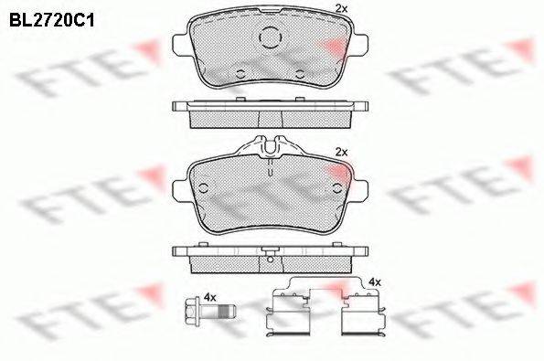 FTE BL2720C1 Комплект гальмівних колодок, дискове гальмо