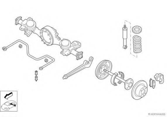 HERTH+BUSS JAKOPARTS N01803HA Рульове управління; Підвіска колеса