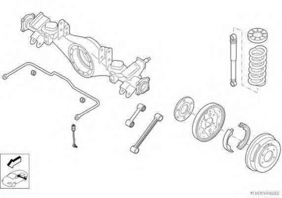 HERTH+BUSS JAKOPARTS N02294HA Рульове управління; Підвіска колеса