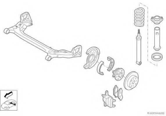 HERTH+BUSS JAKOPARTS N03082HA Рульове управління; Підвіска колеса