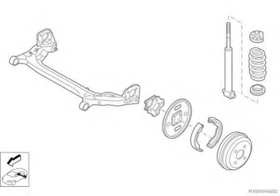 HERTH+BUSS JAKOPARTS N04403HA Рульове управління; Підвіска колеса