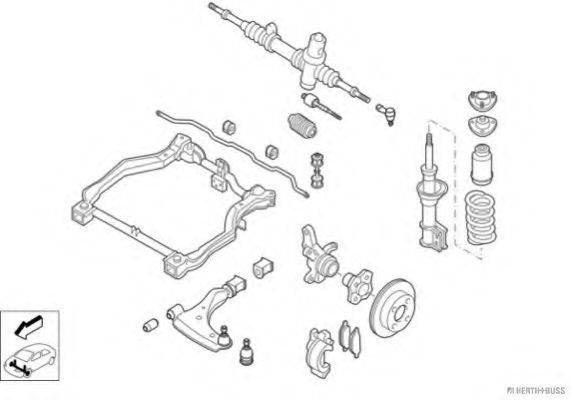 HERTH+BUSS JAKOPARTS N00316VA Рульове управління; Підвіска колеса
