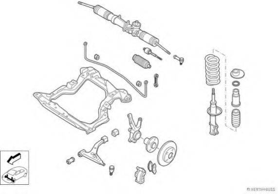 HERTH+BUSS JAKOPARTS N00412VA Рульове управління; Підвіска колеса