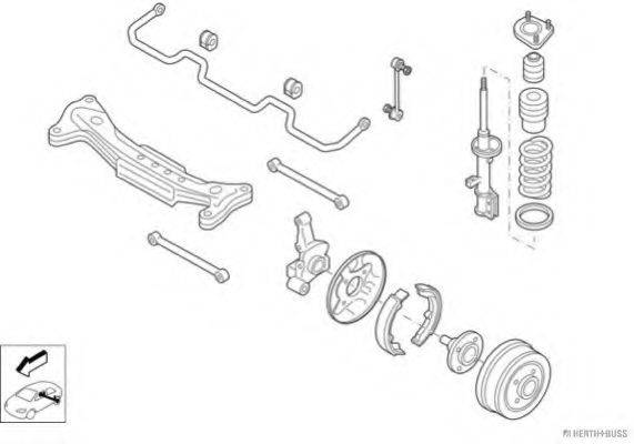 HERTH+BUSS JAKOPARTS N00433HA Рульове управління; Підвіска колеса