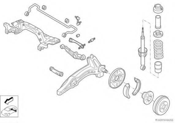 HERTH+BUSS JAKOPARTS N00835HA Рульове управління; Підвіска колеса