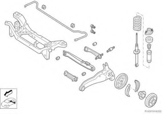 HERTH+BUSS JAKOPARTS N00915HA Рульове управління; Підвіска колеса