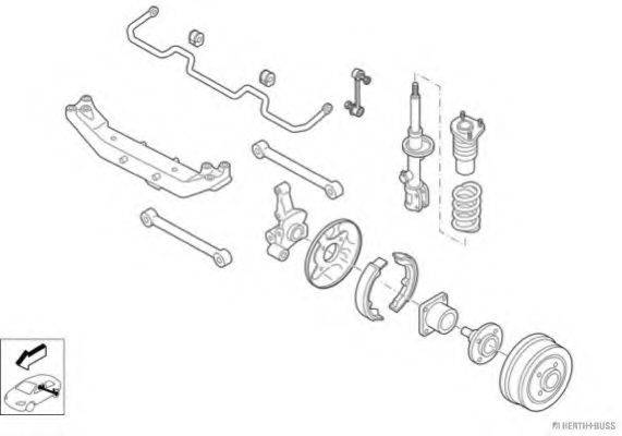 HERTH+BUSS JAKOPARTS N00971HA Рульове управління; Підвіска колеса