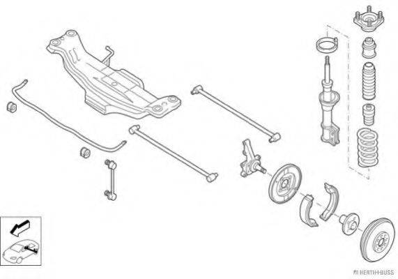 HERTH+BUSS JAKOPARTS N01916HA Рульове управління; Підвіска колеса