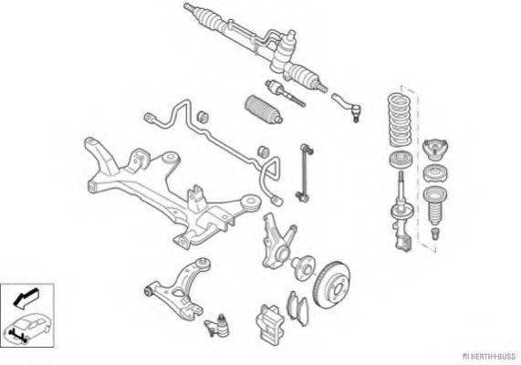 HERTH+BUSS JAKOPARTS N01977VA Рульове управління; Підвіска колеса