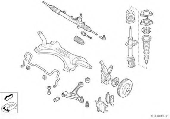 HERTH+BUSS JAKOPARTS N02990VA Рульове управління; Підвіска колеса
