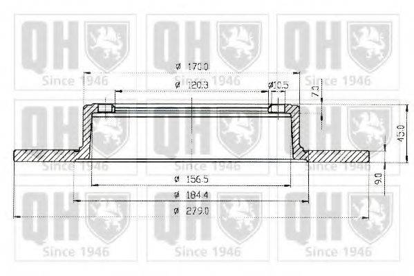 QUINTON HAZELL BDC3200 гальмівний диск