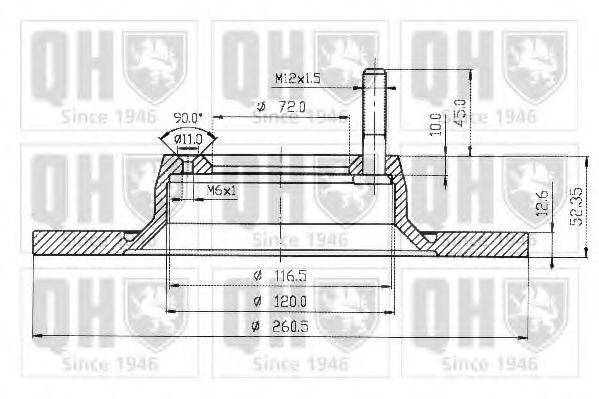 QUINTON HAZELL BDC3214 гальмівний диск