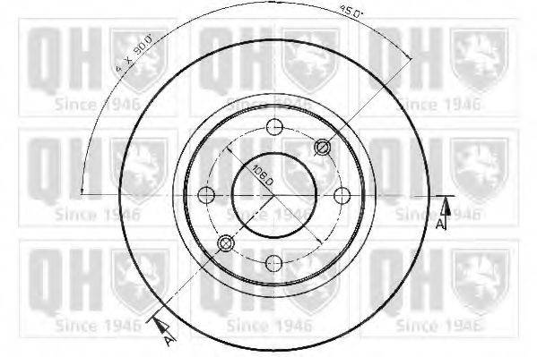 QUINTON HAZELL BDC3689 гальмівний диск