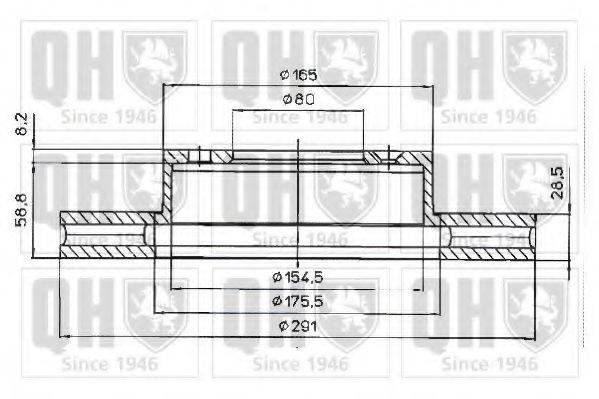 QUINTON HAZELL BDC3830 гальмівний диск