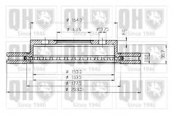 QUINTON HAZELL BDC3910 гальмівний диск