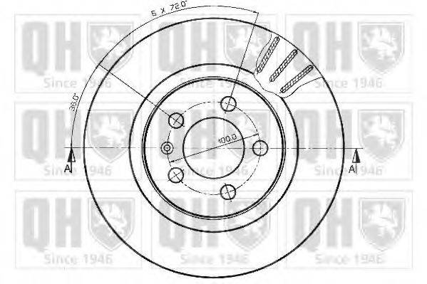 QUINTON HAZELL BDC3911 гальмівний диск