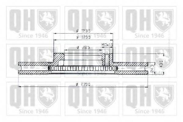 QUINTON HAZELL BDC4584 гальмівний диск