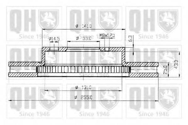 QUINTON HAZELL BDC4615 гальмівний диск