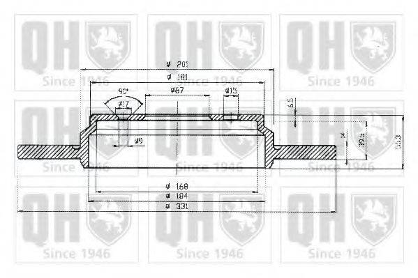 QUINTON HAZELL BDC5232 гальмівний диск