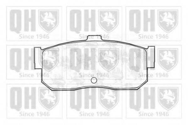 QUINTON HAZELL BP714 Комплект гальмівних колодок, дискове гальмо