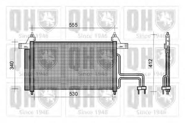 QUINTON HAZELL QCN266 Конденсатор, кондиціонер