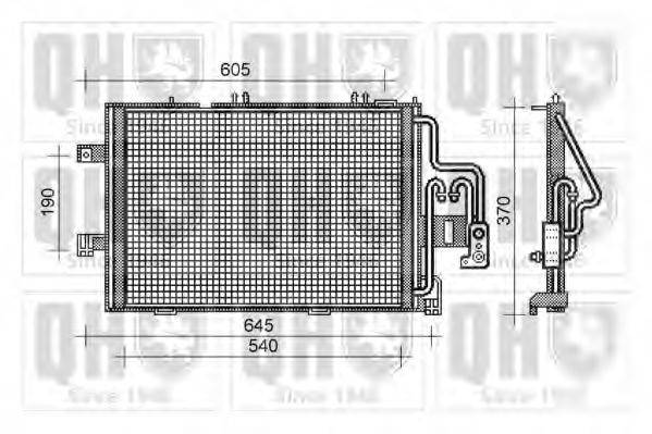 QUINTON HAZELL QCN316 Конденсатор, кондиціонер