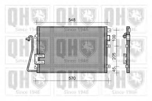 QUINTON HAZELL QCN329 Конденсатор, кондиціонер