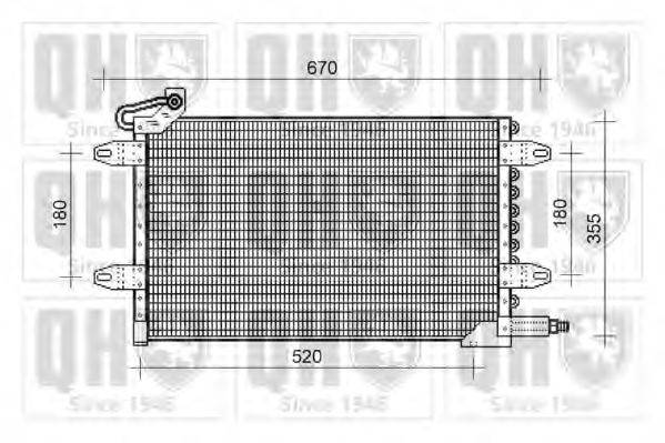 QUINTON HAZELL QCN353 Конденсатор, кондиціонер