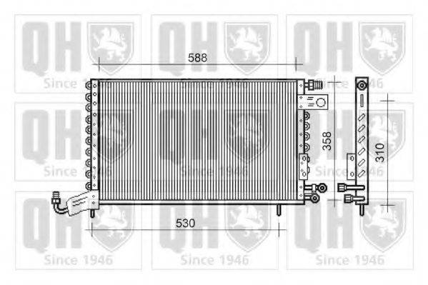 QUINTON HAZELL QCN491 Конденсатор, кондиціонер