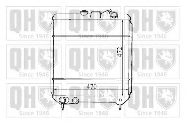 QUINTON HAZELL QER1276 Радіатор, охолодження двигуна