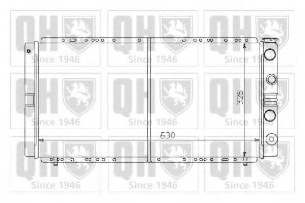 QUINTON HAZELL QER1311 Радіатор, охолодження двигуна