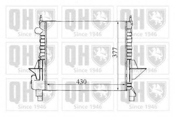 QUINTON HAZELL QER1345 Радіатор, охолодження двигуна