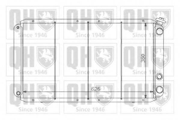 QUINTON HAZELL QER1346 Радіатор, охолодження двигуна